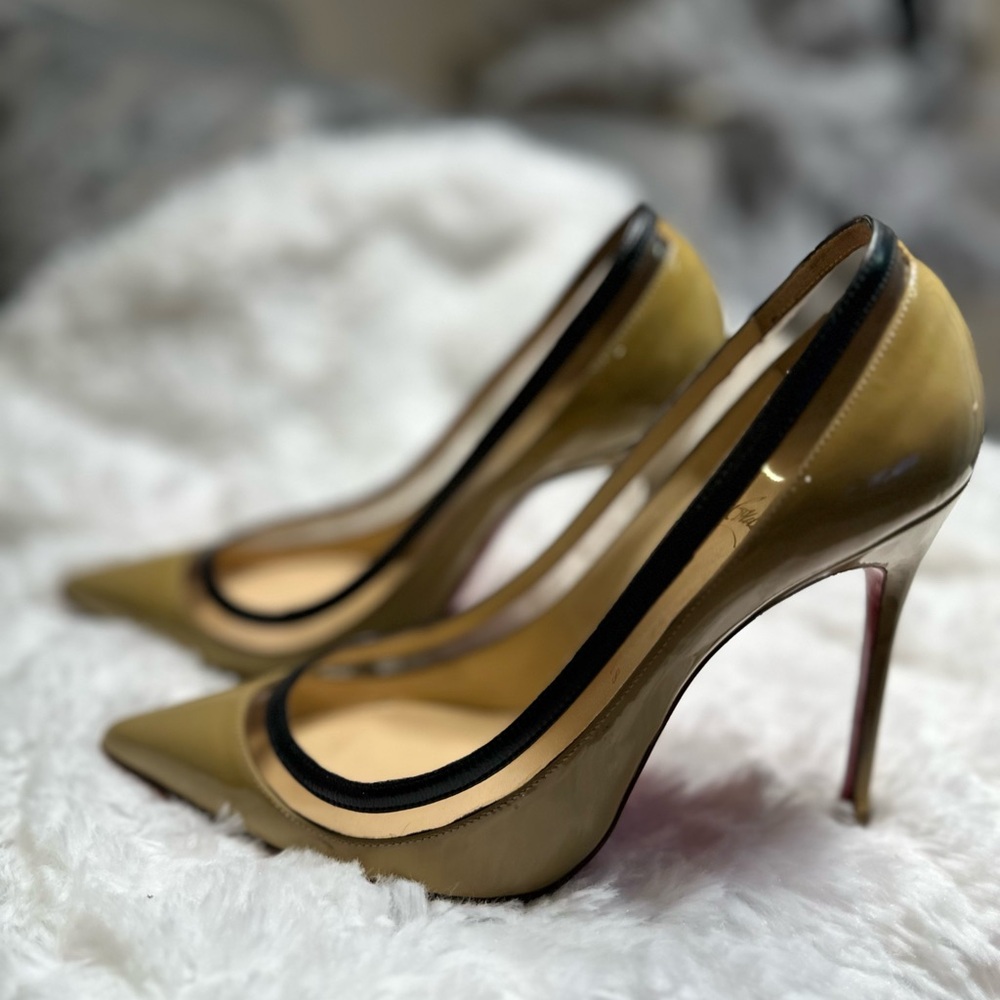 Christian Louboutin Women Shoes High Heels Pump Stilettos Ivory - Picture 4 of 5
